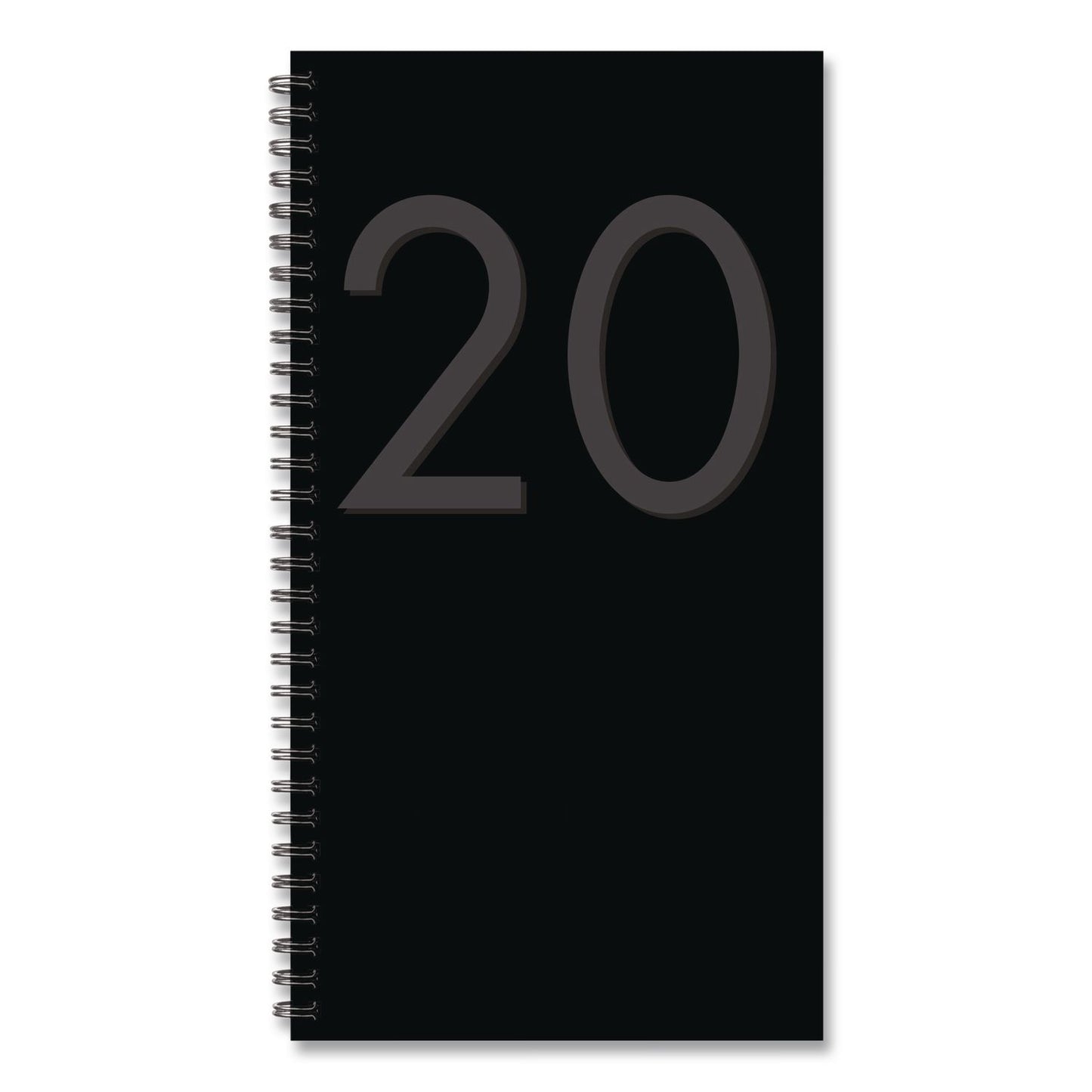 Willow Creek Press Black Softcover Weekly/Monthly Spiral Planner. 6.5 x 3.5, Black Cover, 12-Month (Jan to Dec): 2026 (WPR57315)