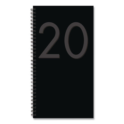 Willow Creek Press Black Softcover Weekly/Monthly Spiral Planner. 6.5 x 3.5, Black Cover, 12-Month (Jan to Dec): 2026 (WPR57315)