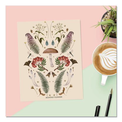 Willow Creek Press Magic Mushroom Monthly Planner 7.5 x 9.5, Multicolor Cover, 12-Month (Jan to Dec): 2026 (WPR57575)