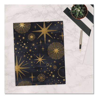 Willow Creek Press Starry Night Monthly Planner, 9.5 7.5, Black/Gold Cover, 12-Month (Jan to Dec): 2026 (WPR57582)