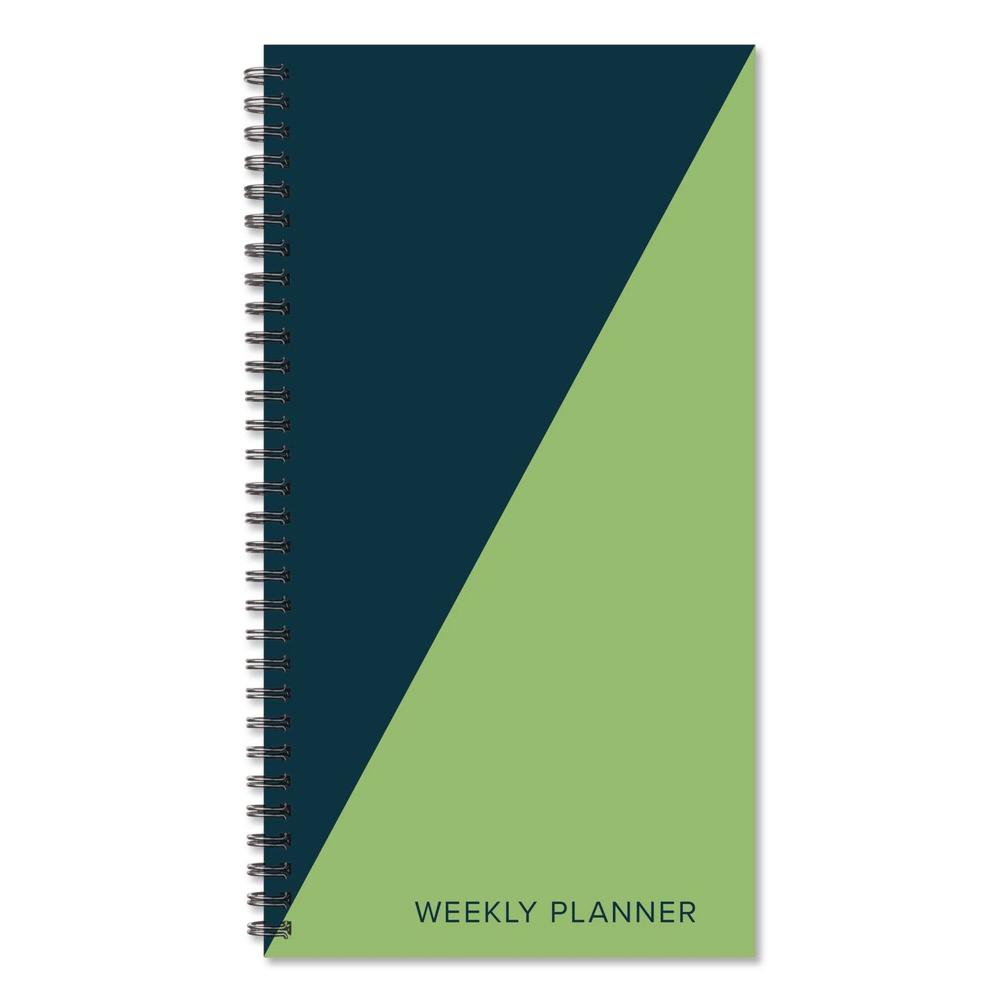 Willow Creek Press Navy Lime Duotone Softcover Weekly/Monthly Spiral Planner, 6.5 x 3.5, Navy/Lime Cover, 12-Month (Jan to Dec): 2026 (WPR57711)