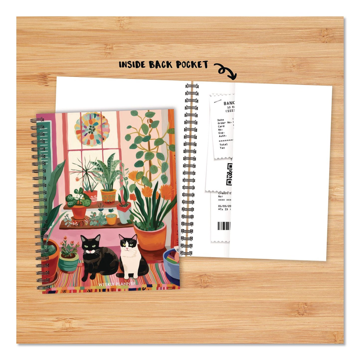Willow Creek Press Cats Love Plants Weekly/Monthly Planner, 8.5 x 6.5, Multicolor Cover, 12-Month (Jan to Dec): 2026 (WPR57728)