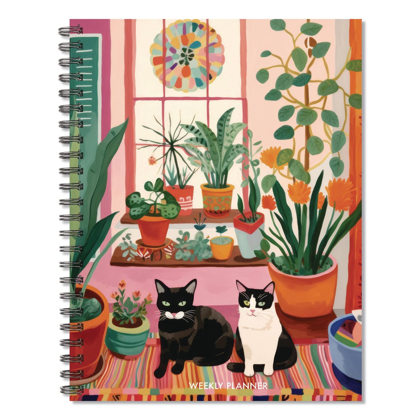 Willow Creek Press Cats Love Plants Weekly/Monthly Planner, 8.5 x 6.5, Multicolor Cover, 12-Month (Jan to Dec): 2026 (WPR57728)