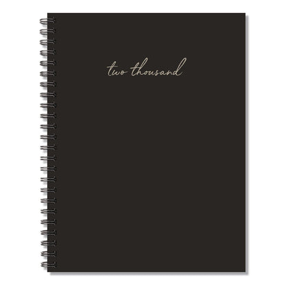 Willow Creek Press Contemporary Black (Trilingual) Weekly/Monthly Planner, 8.5 x 6.5, Black Cover, 12-Month (Jan to Dec): 2026 (WPR57759)