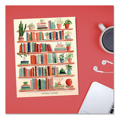 Willow Creek Press Boho Books Monthly Planner, 9.5 x 7.5, Multicolor Cover, 12-Month (Jan to Dec): 2026 (WPR57766)