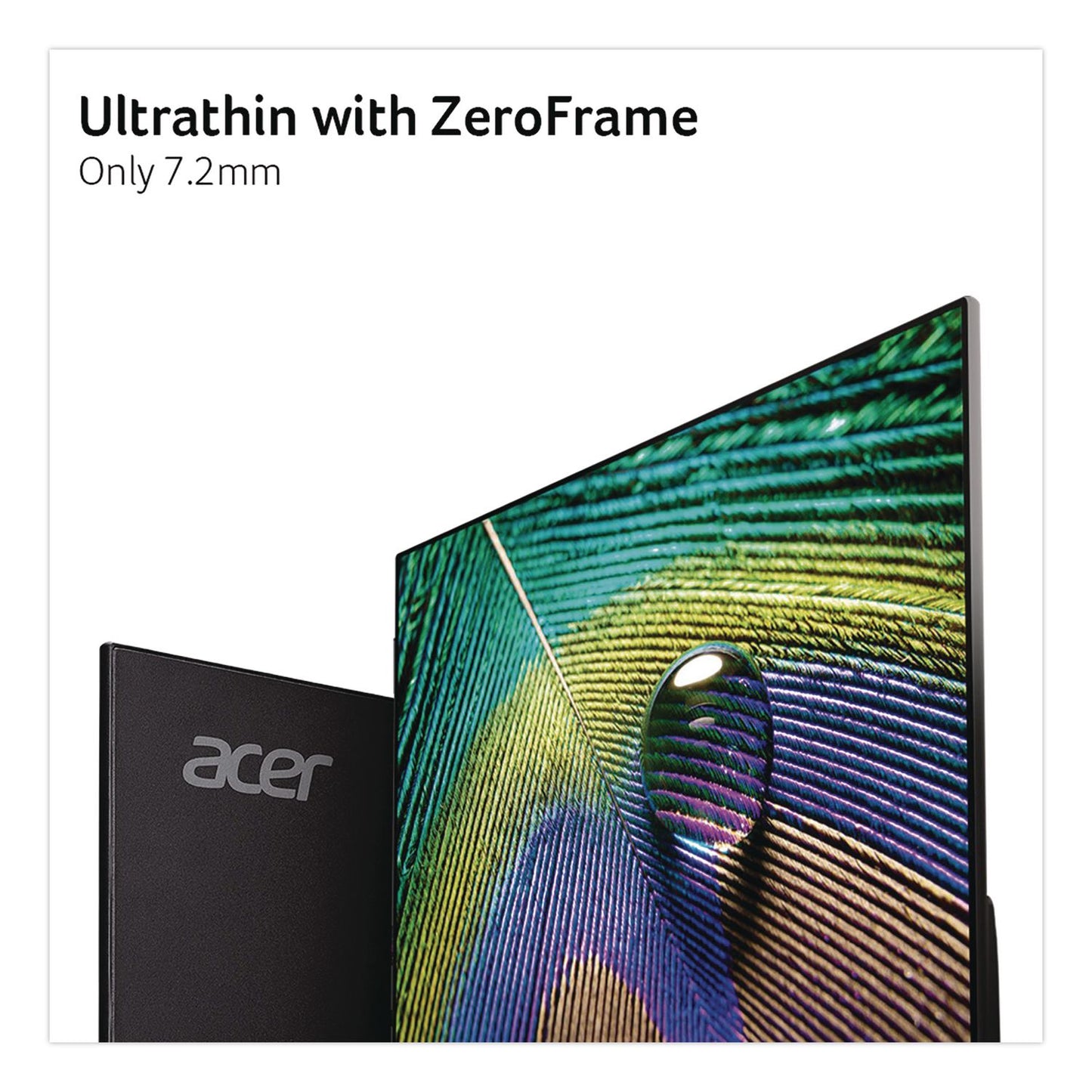 Acer SA272U WQHD LED Monitor, 27" Widescreen, IPS Panel, 2560 Pixels x 1440 Pixels (ACOSA272UEBIIP)