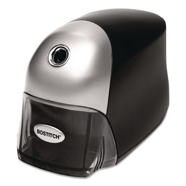 Bostitch® QuietSharp Executive Electric Pencil Sharpener, AC-Powered, 4 x 7.5 x 5.13, Black/Silver, 6/Carton (ACIEPS8HDBLKCT)