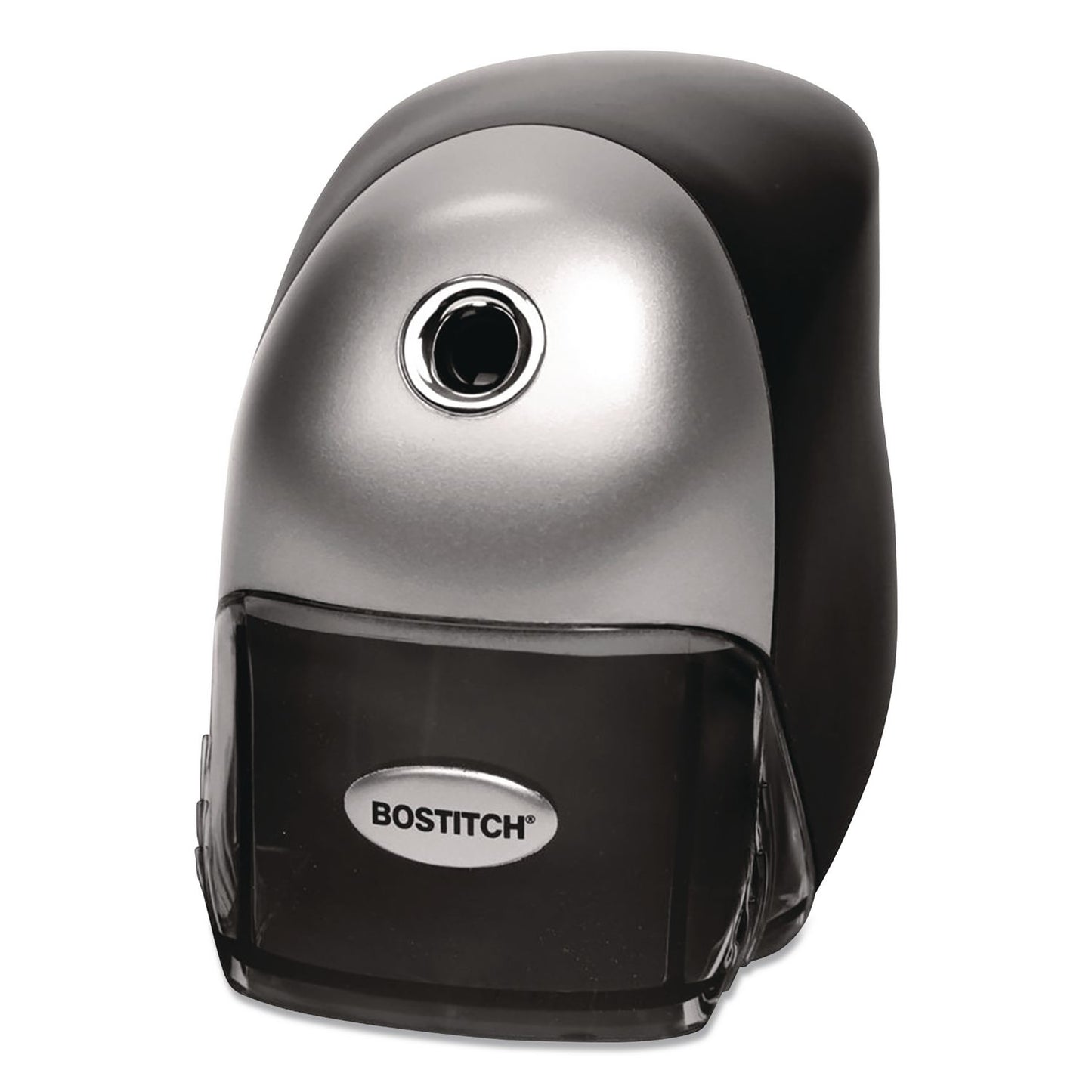 Bostitch® QuietSharp Executive Electric Pencil Sharpener, AC-Powered, 4 x 7.5 x 5.13, Black/Silver, 6/Carton (ACIEPS8HDBLKCT)
