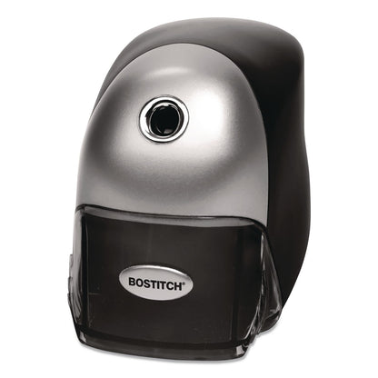 Bostitch® QuietSharp Executive Electric Pencil Sharpener, AC-Powered, 4 x 7.5 x 5.13, Black/Silver, 6/Carton (ACIEPS8HDBLKCT)