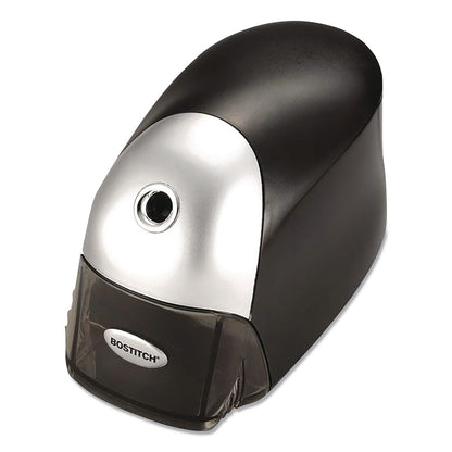 Bostitch® QuietSharp Executive Electric Pencil Sharpener, AC-Powered, 4 x 7.5 x 5.13, Black/Silver, 6/Carton (ACIEPS8HDBLKCT)
