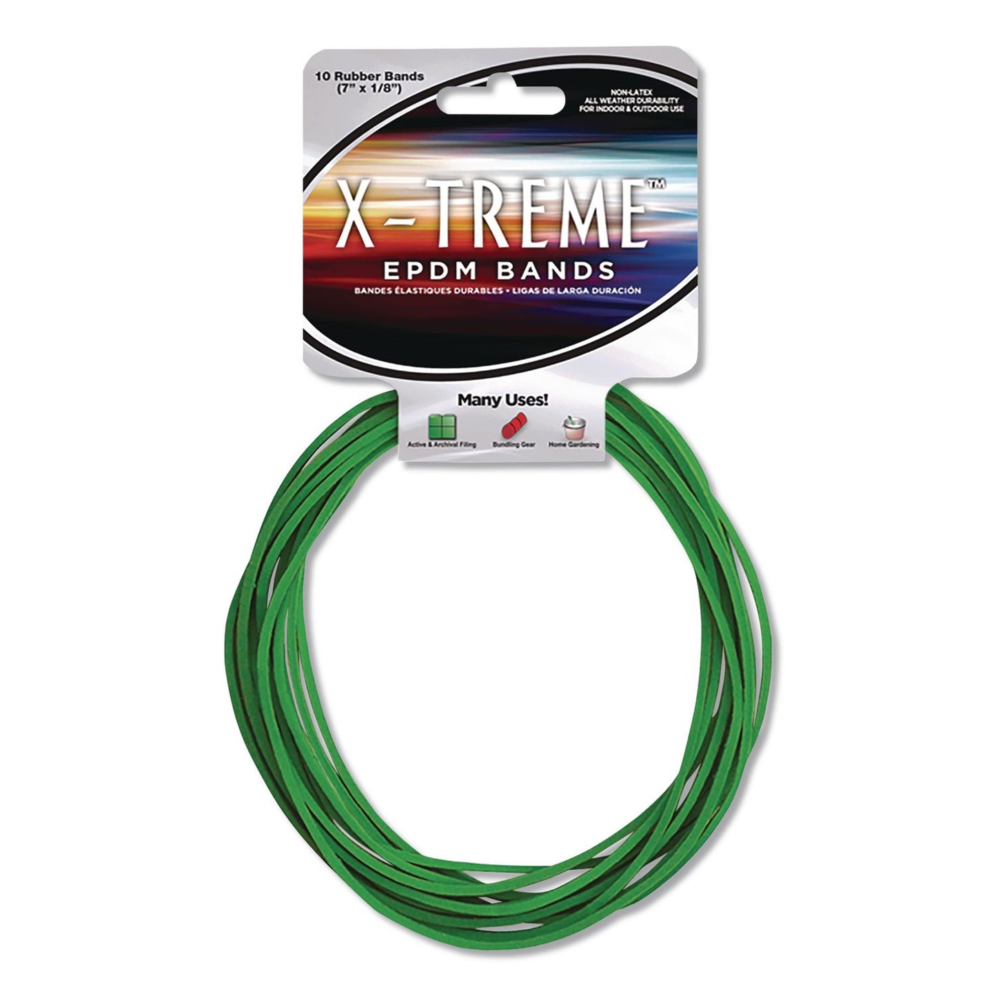 Alliance® X-TREME EPDM Bands, Size 117B, Green, 10/Pack (ALL02003PK)