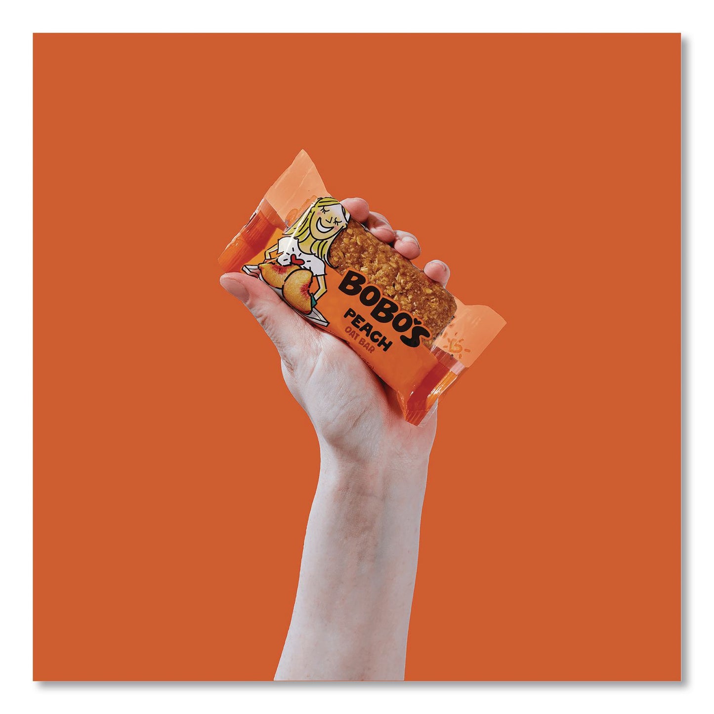 Bobo's Oatmeal Bars, Peach, 3 oz Individually Wrapped, 12/Box (BBO00058)