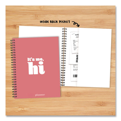 Willow Creek Press It's Me Weekly/Monthly Planner, Song Lyrics, 8.5 x 6.5, Pink Cover, 12-Month (Jan to Dec): 2026 (WPR58435)