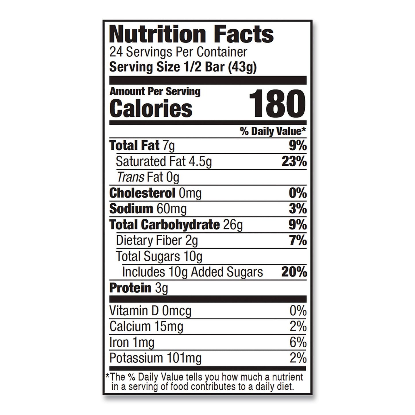 Bobo's Oatmeal Bars, Peanut Butter Chocolate Chip, 3 oz Individually Wrapped, 12/Box (BBO00172)