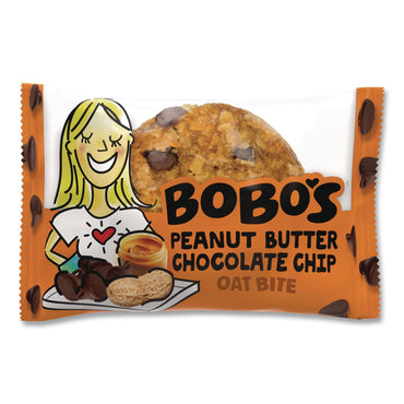 Bobo's Oatmeal Bites, Peanut Butter Chocolate Chip, 1.3 oz Individually Wrapped, 25/Box (BBO00213)