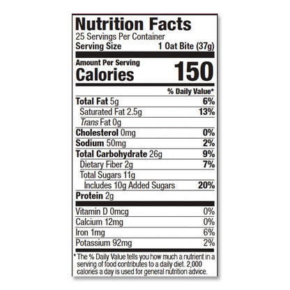 Bobo's Stuff'd Oatmeal Bites, Peanut Butter and Jelly, 1.3 oz Individually Wrapped, 25/Box (BBO00216)