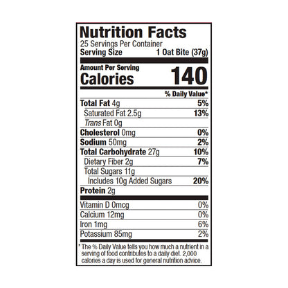 Bobo's Stuff'd Oatmeal Bites, Strawberry, 1.3 oz Individually Wrapped, 25/Box (BBO00228)