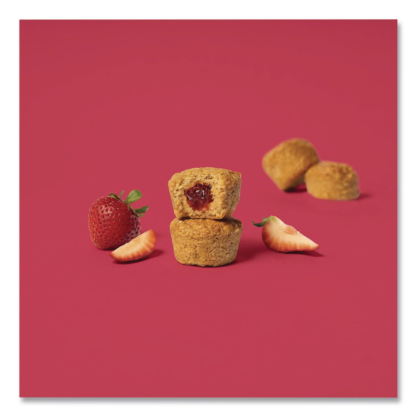 Bobo's Stuff'd Oatmeal Bites, Strawberry, 1.3 oz Individually Wrapped, 25/Box (BBO00228)