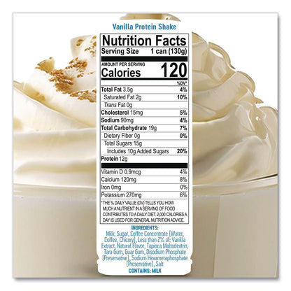 ColdSnap® Vanilla Protein Shake Pod, 8.1 oz, Single Serve Pods for ColdSnap Machine, 12/Carton (CDS100619)