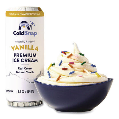ColdSnap® Ice Cream Pod, Vanilla, 5.2 oz Single Serve Pod for ColdSnap Machine, 12/Carton (CDS600038)