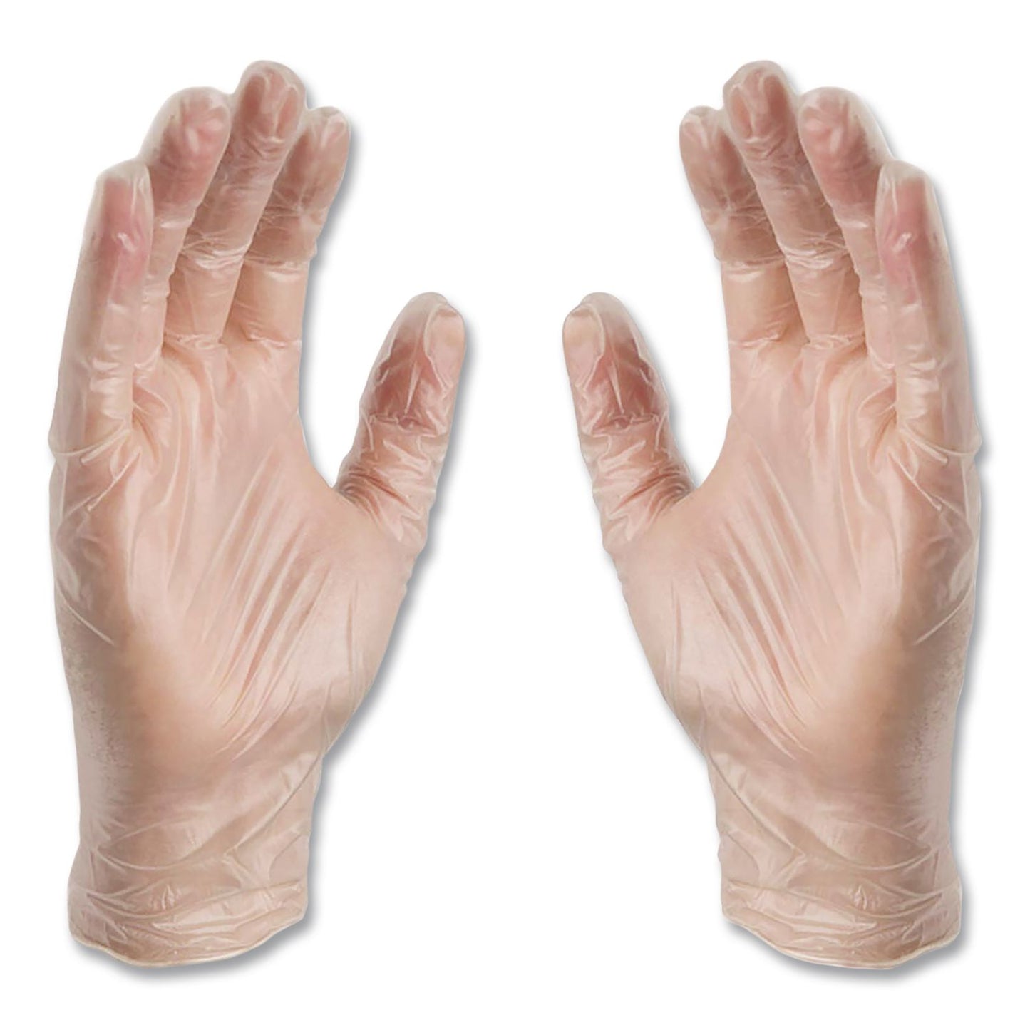 X3® by AMMEX® Industrial Vinyl Gloves, Powder-Free, X-Large, 3 mil Thick, 9.5" Long, Clear, 100/Box (AXCGPX348100)