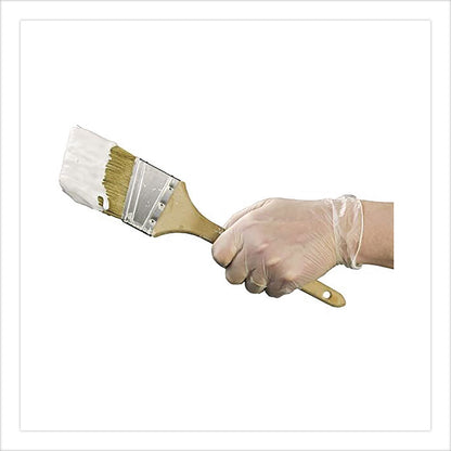 X3® by AMMEX® Industrial Vinyl Gloves, Powder-Free, Large, 3 mil Thick, 9.5" Long, Clear, 100/Box (AXCGPX346100)
