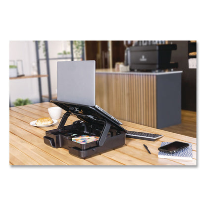 Fellowes® Breyta Briefcase, Fits Devices Up to 14", Plastic, 15.11 x 12 x 3.5, Black (CRD100098568)