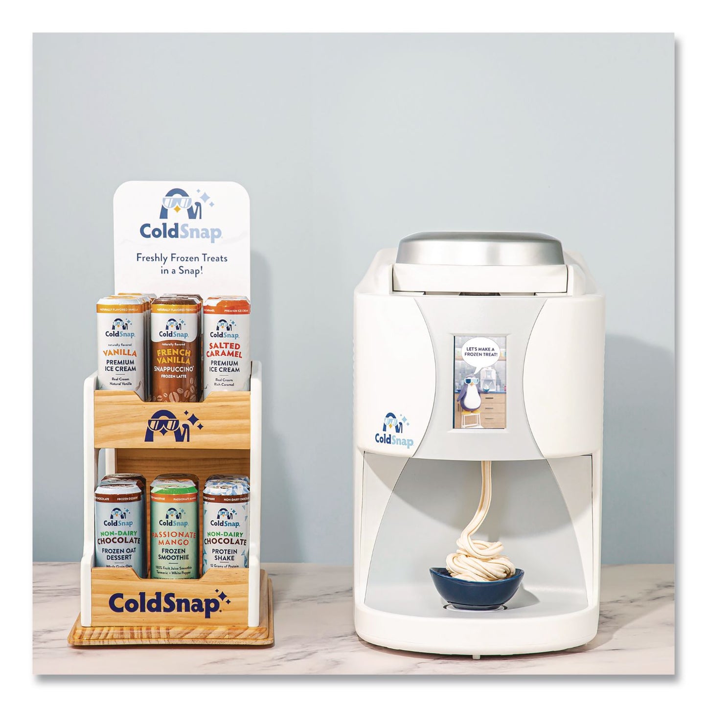 ColdSnap® Single-Serve Pods Frozen Treat Machine, White/Gray (CDSICM450000)