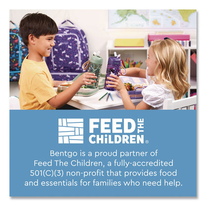 bentgo® Puppy Love Plastic Water Bottle, 15 oz, Multicolor (BEODWB1PPY)