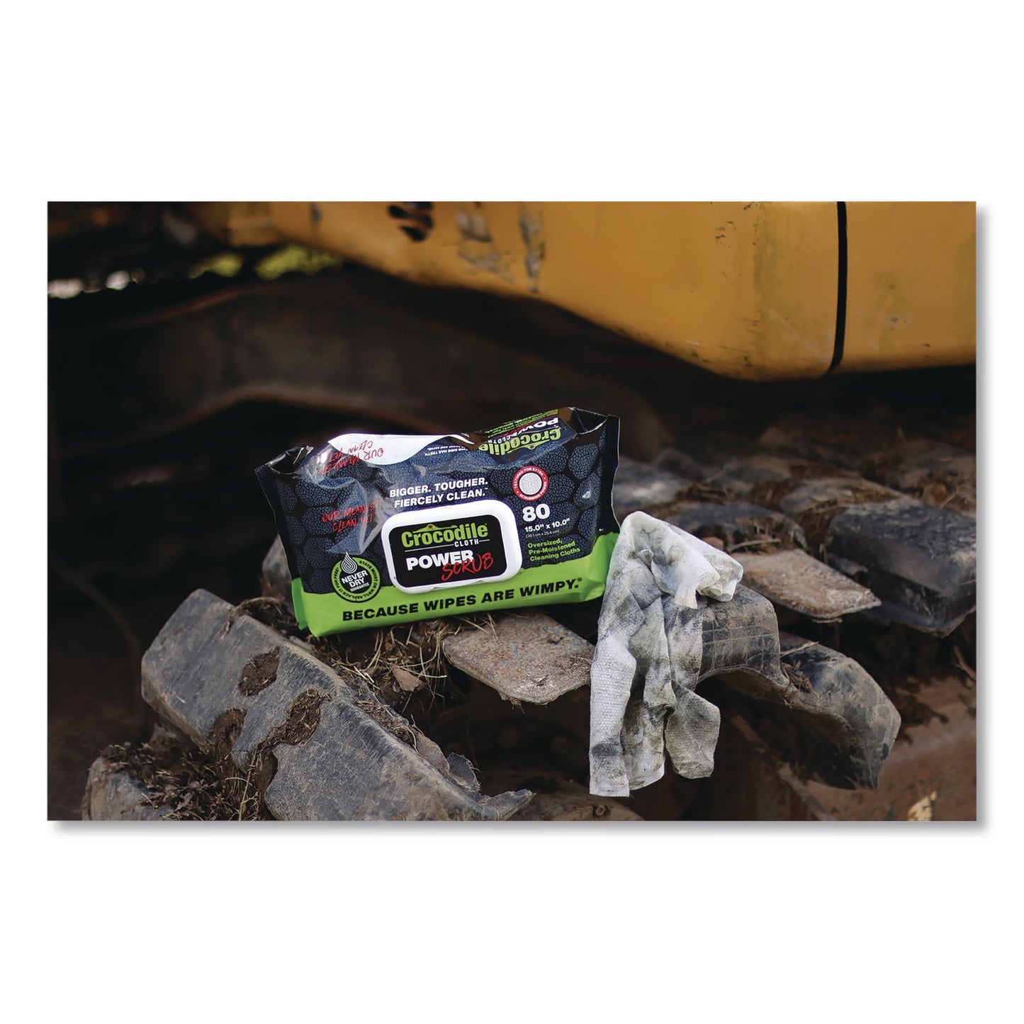 Crocodile Cloth® PowerSCRUB Cleaning Cloths, 10 x 15, White, 80/Pack (DIL6500080)