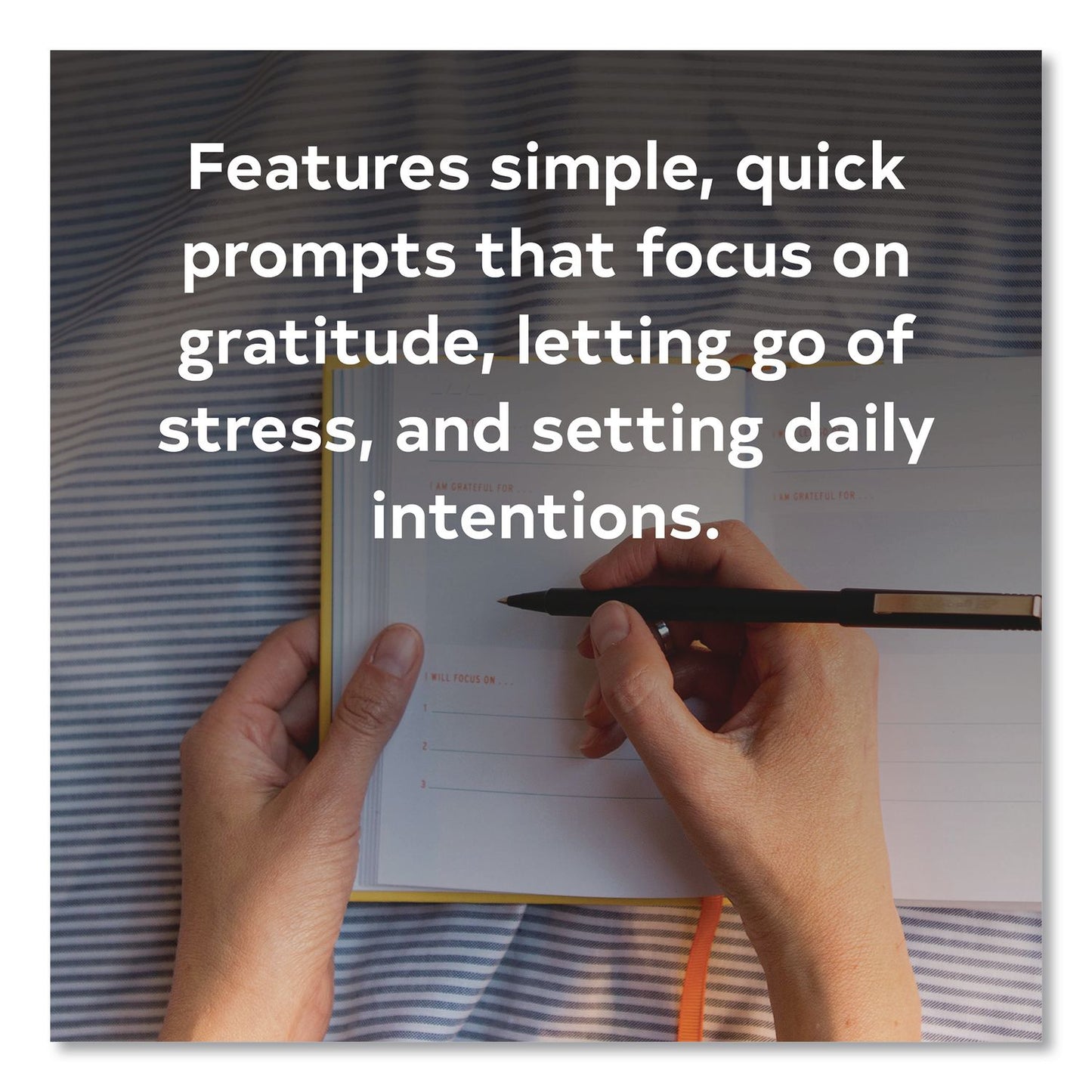 CHRONICLE BOOKS Guided Journal: Two Minute Mornings - Win Your Day Every Day by Neil Pasricha, Gold/Blue Cover, (152) 6.25 x 4.75 Sheets (CHB978145216346)