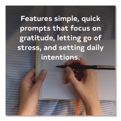 CHRONICLE BOOKS Guided Journal: Two Minute Mornings - Win Your Day Every Day by Neil Pasricha, Gold/Blue Cover, (152) 6.25 x 4.75 Sheets (CHB978145216346)