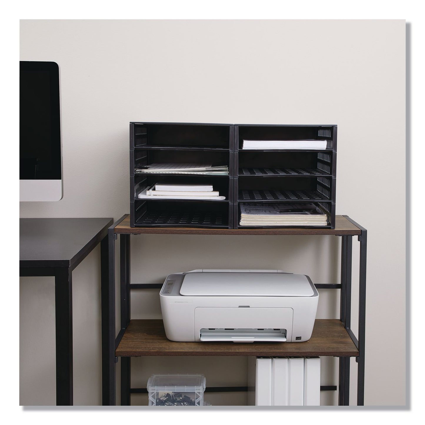 Thinkspace® Literature Organizer, 8 Sections, 21 x 12.25, Black (AVT39443)