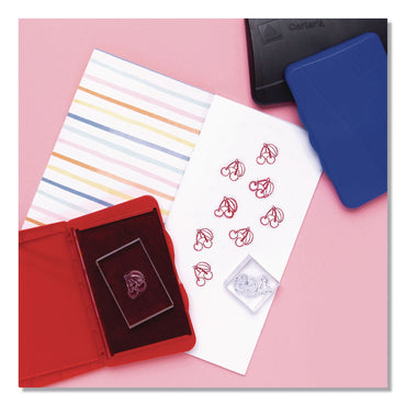 Carter's™ Pre-Inked Felt Stamp Pad, 4.25 x 2.75, Red, 36/Carton (AVE21071CT)