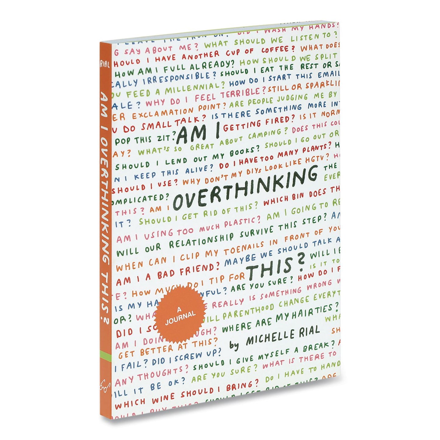 CHRONICLE BOOKS Guided Journal: Am I Overthinking This? by Michelle Rial, Multicolor Cover, (64) 7 x 5 Sheets (CHB978179720530)
