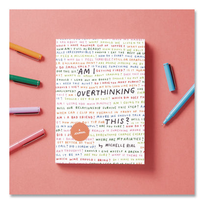 CHRONICLE BOOKS Guided Journal: Am I Overthinking This? by Michelle Rial, Multicolor Cover, (64) 7 x 5 Sheets (CHB978179720530)