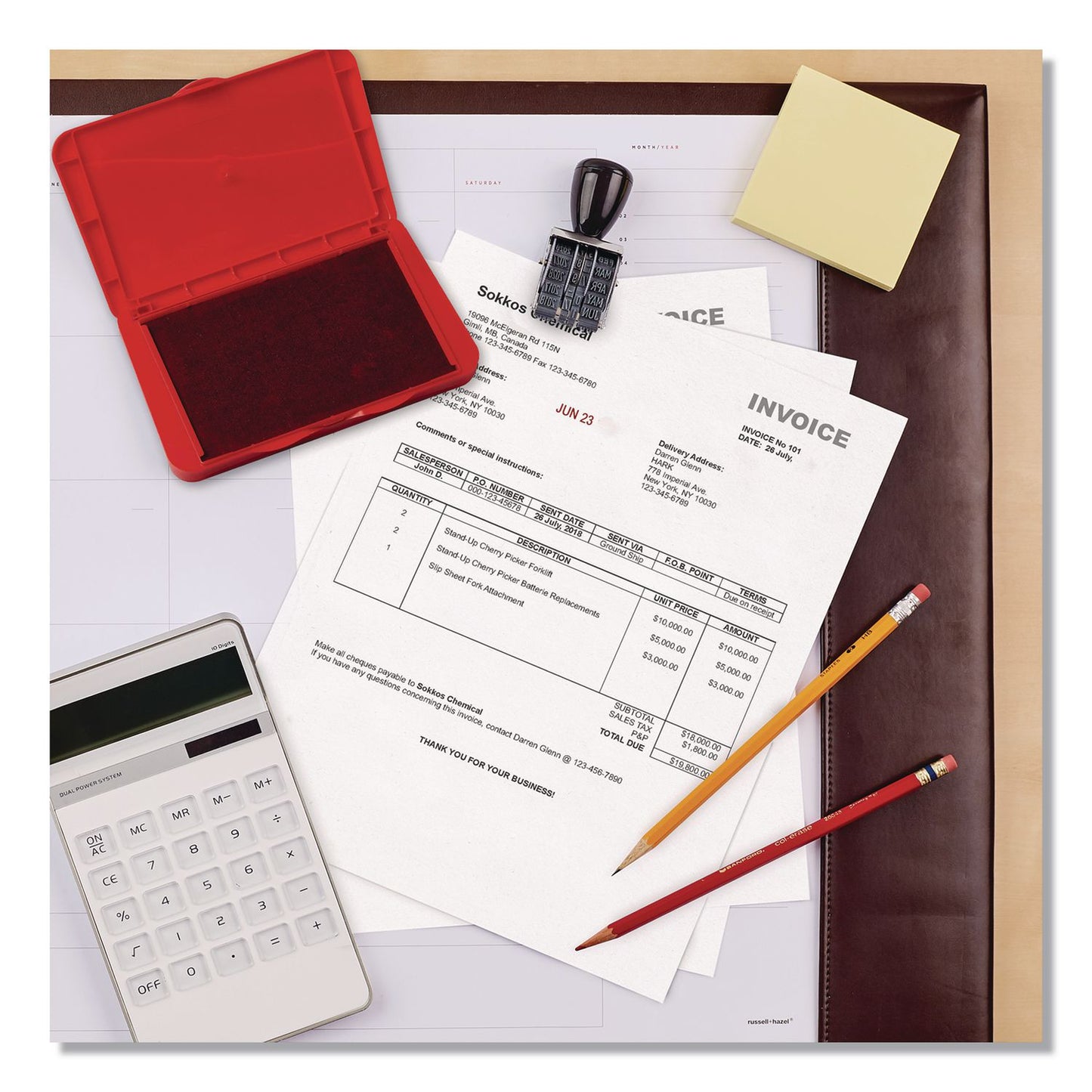 Carter's™ Pre-Inked Felt Stamp Pad, 4.25 x 2.75, Red, 36/Carton (AVE21071CT)