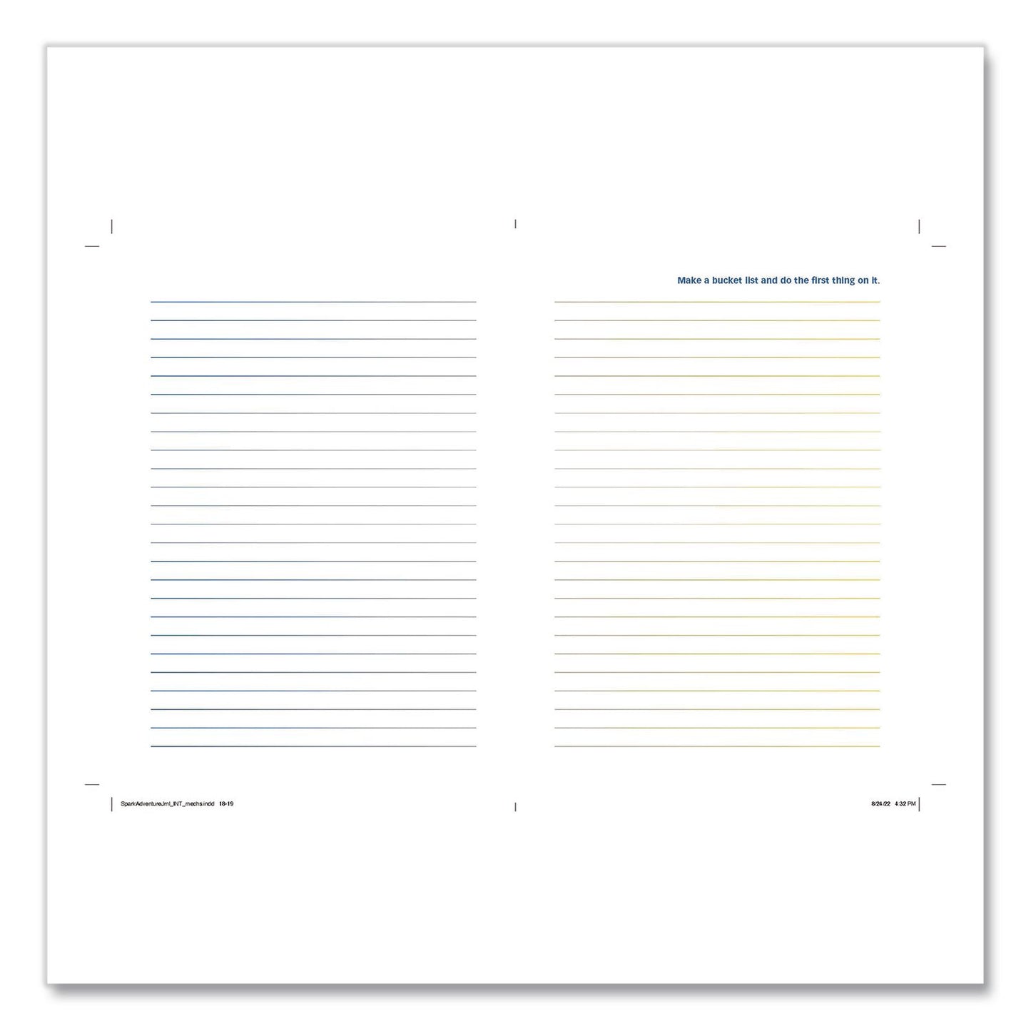 CHRONICLE BOOKS Guided Journal: Spark Adventure - A Journal for Trailblazers and Wanderers, Green/Gold Cover, (88) 8 x 6 Sheets (CHB978179722216)