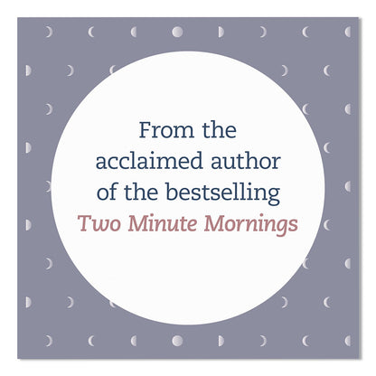 CHRONICLE BOOKS Guided Journal: Two Minute Evenings - Wind Down Your Day by Neil Pasricha, Blue/Silver Cover, (152) 6.25 x 4.75 Sheets (CHB978179722987)