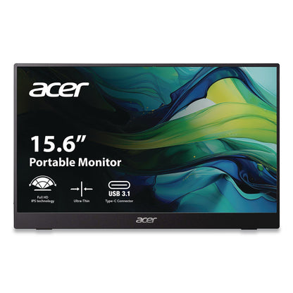 Acer PM161Q FHD LED Portable Business Monitor, 15.6" Widescreen, IPS Panel, 1920 Pixels x 1080 Pixels (ACOPM161QBBMIUU)