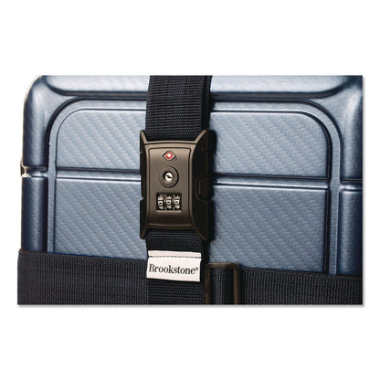 Brookstone® Cross Luggage Strap and TSA Combination Lock, Blue (BKTBSLS0001)