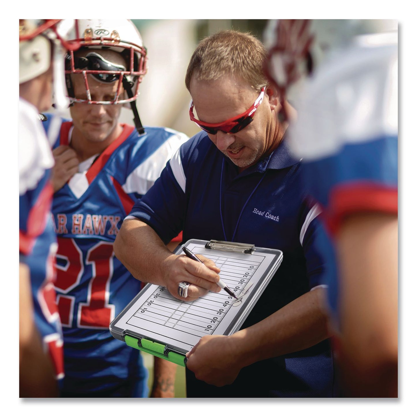 Dexas® ClearView Clipcase Storage Clipboard, 0.35" Clip Capacity, Holds 8.87 x 12.25 Sheets, Gray/Green (DSE5717802)