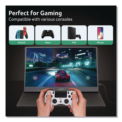 Acer PM161Q FHD LED Portable Business Monitor, 15.6" Widescreen, IPS Panel, 1920 Pixels x 1080 Pixels (ACOPM161QBBMIUU)