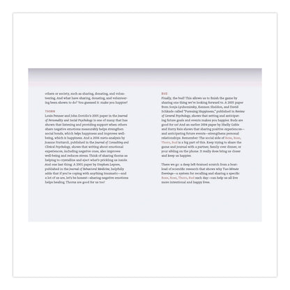 CHRONICLE BOOKS Guided Journal: Two Minute Evenings - Wind Down Your Day by Neil Pasricha, Blue/Silver Cover, (152) 6.25 x 4.75 Sheets (CHB978179722987)