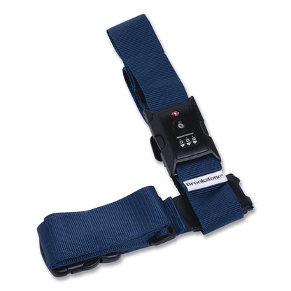 Brookstone® Cross Luggage Strap and TSA Combination Lock, Blue (BKTBSLS0001)