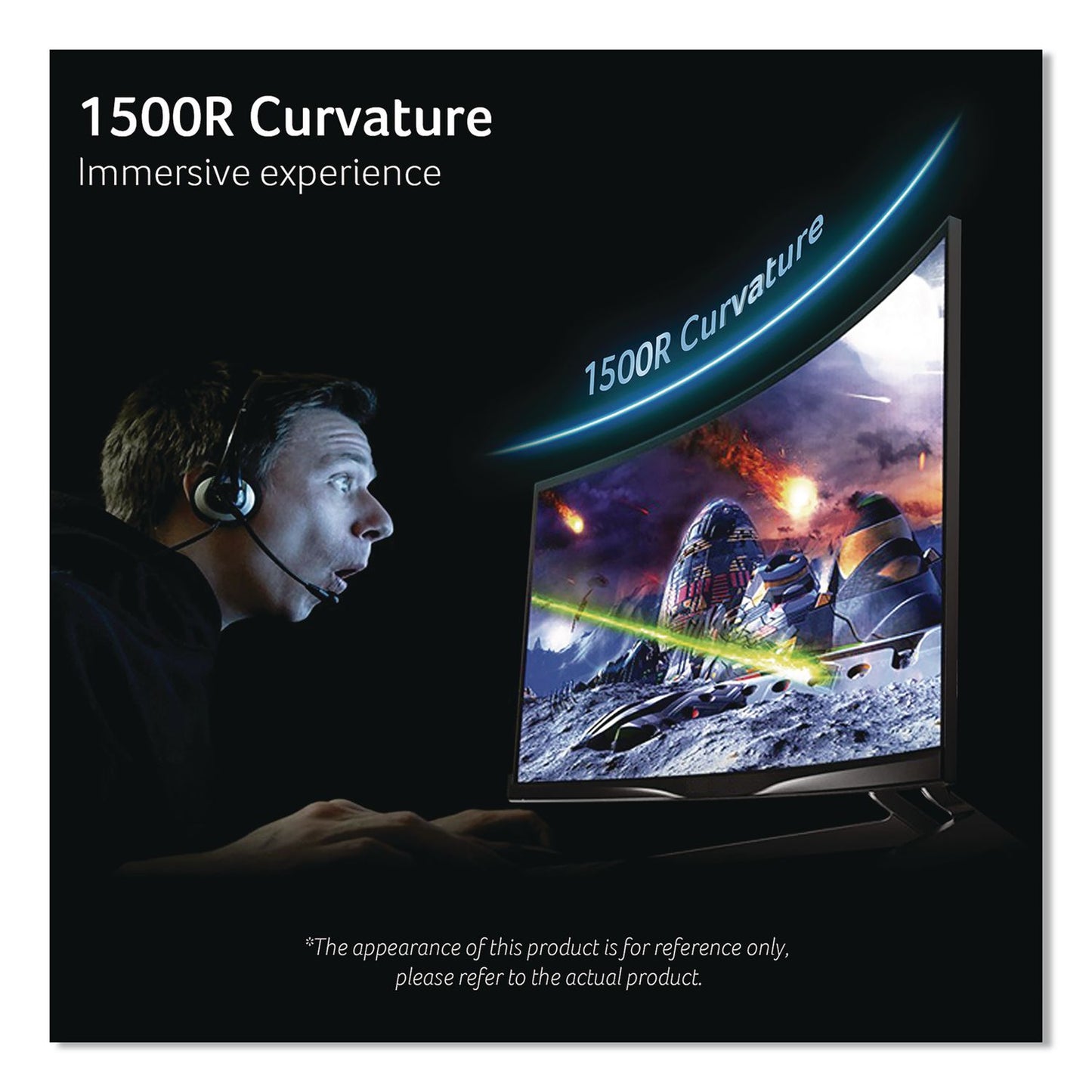 Acer Nitro EDS320Q Curved FHD LCD Gaming Monitor, 31.5" Widescreen, VA Panel, 1920 Pixels x 1080 Pixels (ACOEDS320QS3BII)