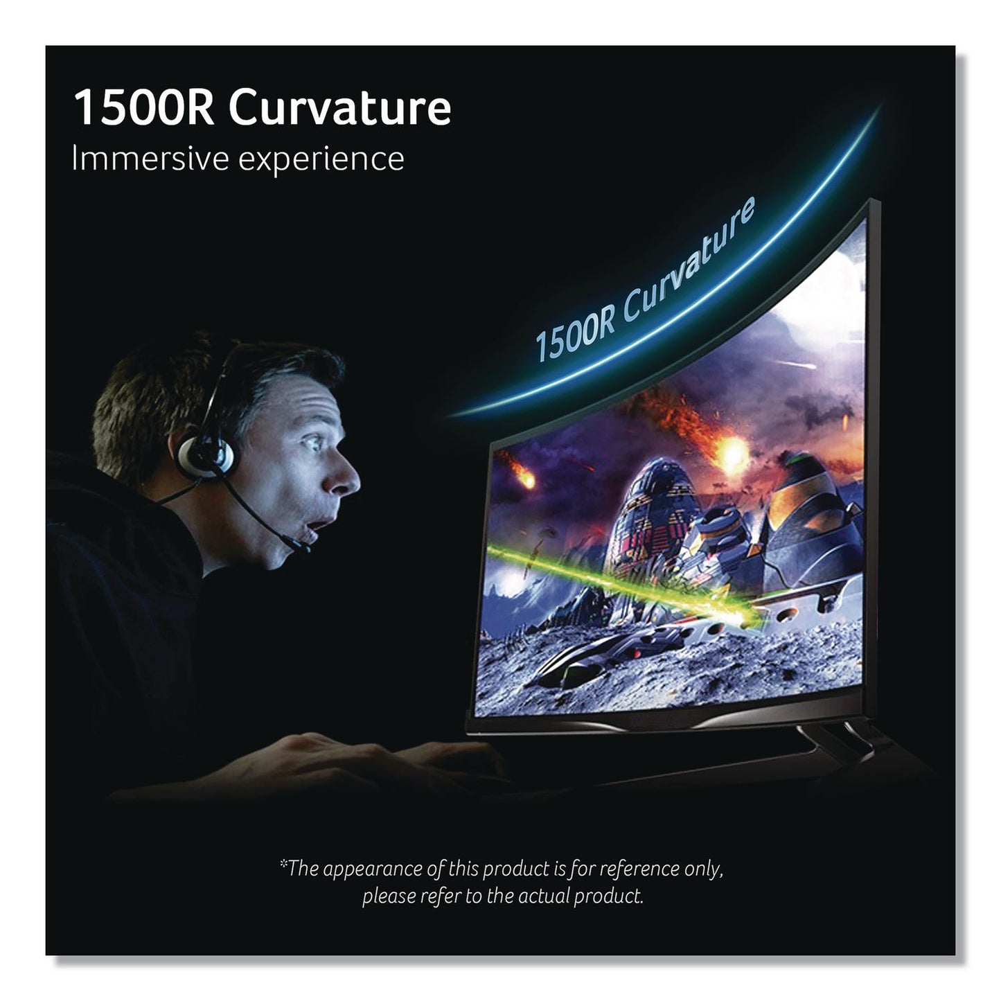 Acer Acer Nitro ED273 S3 Curved FHD LED Gaming Monitor, 27" Widescreen, VA Panel, 1920 Pixels x 1080 Pixels (ACOED273S3BIIP)