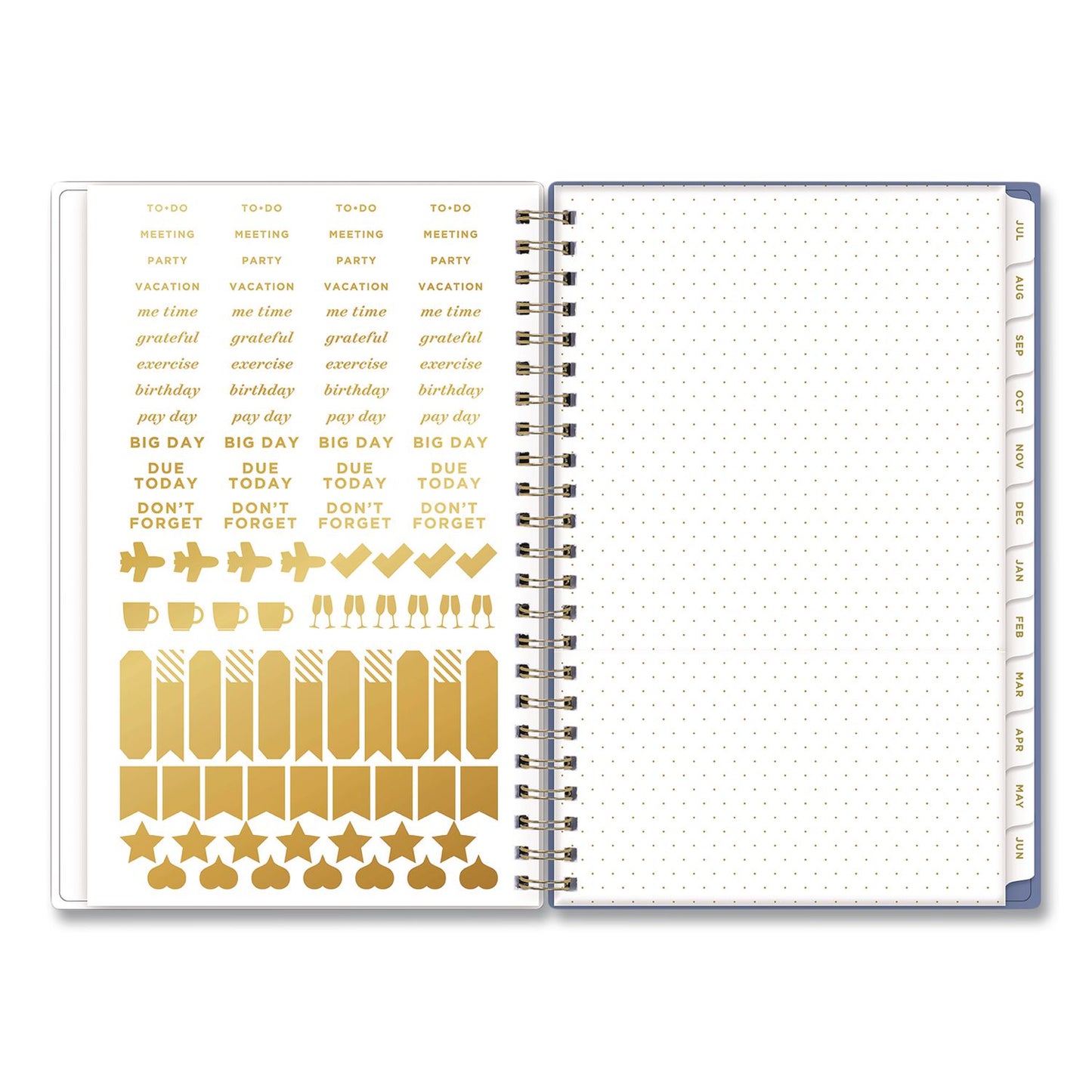 Blue Sky® Day Designer Climbing Floral Blush Create-Your-Own Cover Weekly/Monthly Planner, 8 x 5, 12-Month: July 2025 to June 2026 (BLS137881A26)