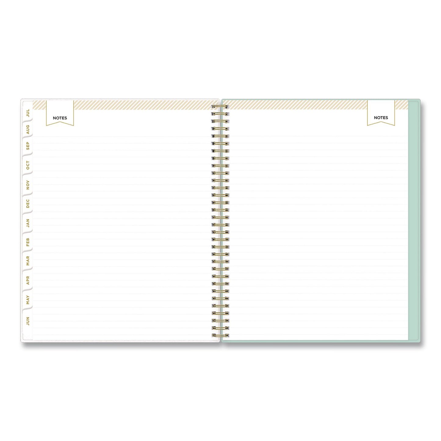 Blue Sky® Day Designer Secret Garden Mint Academic Weekly/Monthly Twin-Wire Notes Planner, 11 x 8.5, 12-Month: July 2025 to June 2026 (BLS137896A26)