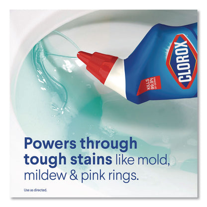 Clorox® Disinfecting Toilet Bowl Cleaner with Bleach, Rain Clean Scent, 24 oz Bottle, 2/Pack, 6 Packs/Carton (CLO30924CT)